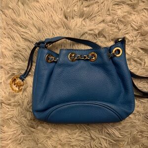 Blue Leather Women's Bag